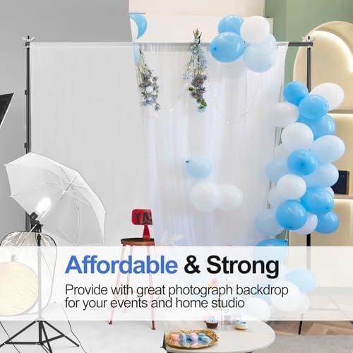 Backdrop Stand 10x10FT Adjustable Back Drop Stand for Party Events in 10x10FT, alternate view 6