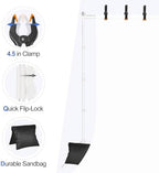 Backdrop Stand 10x10FT Adjustable Back Drop Stand for Party -White in 10x10FT, alternate view 5