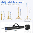 Backdrop Stand 10x7FT Adjustable Back Drop Stand for Party -Gold in 10x7FT, alternate view 3