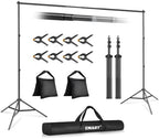 Backdrop Stand 10x7FT Adjustable Back Drop Stand for Party Photoshoot in 10x7FT