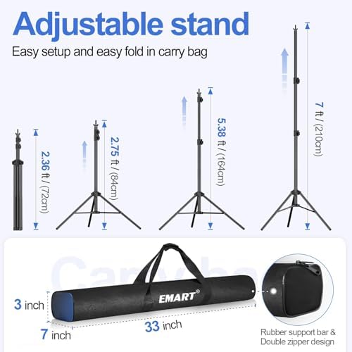Backdrop Stand 10x7FT Adjustable Back Drop Stand for Party Photoshoot in 10x7FT, alternate view 3