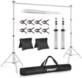Backdrop Stand 10x7FT Adjustable Back Drop Stand for Party -Silver in 10x7FT