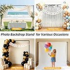 Backdrop Stand 10x7ft(WxH)- 7 Widths Photo Studio Adjustable Background Stand Support kit with Clamps, Carrying, alternate