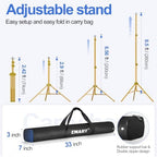 Backdrop Stand 10x8.5FT Adjustable Back Drop Stand for Party -Gold in 10x8.5FT, alternate view 3