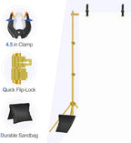 Backdrop Stand 10x8.5FT Adjustable Back Drop Stand for Party -Gold in 10x8.5FT, alternate view 4