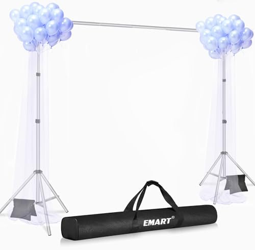 Backdrop Stand 10x8.5FT Adjustable Back Drop Stand for Party -Silver in 10x8.5FT, alternate view 2