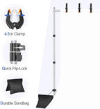 Backdrop Stand 10x8.5FT Adjustable Back Drop Stand for Party -Silver in 10x8.5FT, alternate view 6