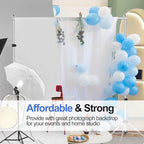 Backdrop Stand 10x8.5FT Adjustable Back Drop Stand for Party -Silver in 10x8.5FT, alternate view 7