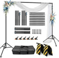 Backdrop Stand 10x8.5ft(WxH)-7 Widths Adjustable Heavy Duty Photo Studio Photography Background Stand Frame
