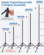 Backdrop Stand 10x8ft, Versatile Sizes Adjustable Banner Holder in 10x8ft, alternate view 5