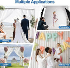 Backdrop Stand, 6.5ft Height 9ft Width Adjustable Photography Background Support Poles with Heavy Duty Flat, alternate view 6
