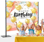 Backdrop Stand, 8x10 ft Adjustable Photo Backdrop Stand Kit, Heavy Duty Backdrop Stand with Steel Base for, alternate view 2