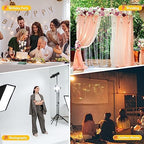 Backdrop Stand, 8x10 ft Adjustable Photo Backdrop Stand Kit, Heavy Duty Backdrop Stand with Steel Base for, alternate view 7