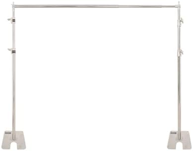 Backdrop Stand, 8x10 ft Adjustable Photo Backdrop Stand Kit, Heavy Duty Backdrop Stand with Steel Base for
