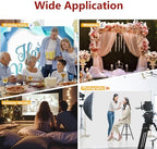 Backdrop Stand, 8x10 ft Adjustable Photo Backdrop Stand Kit, Heavy Duty Backdrop Stand with Steel Base for, alternate view 2