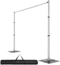 Backdrop Stand Heavy Duty 10x10Ft, Adjustable Metal Frame Pipe and Drape, Background Stand for Wedding Birthday