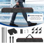 Backdrop Stand Heavy Duty 10x10Ft Adjustable Pipe and Drape Kit-Black in 10x10Ft, alternate view 5