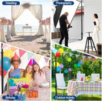 Backdrop Stand Heavy Duty 10x10Ft Adjustable Pipe and Drape Kit-Black in 10x10Ft, alternate view 7