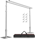 Backdrop Stand Heavy Duty 10x10Ft Double Crossbar Pipe and Drape in 10x10Ft