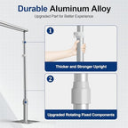 Backdrop Stand Heavy Duty 10x10Ft Double Crossbar Pipe and Drape in 10x10Ft, alternate view 3