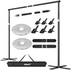 Backdrop Stand Heavy Duty 10x10ft, Pipe and Drape with X-Shaped Base in 10x10ft