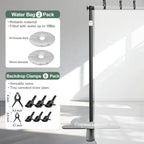 Backdrop Stand Heavy Duty 10x10ft, Pipe and Drape with X-Shaped Base in 10x10ft, alternate view 5