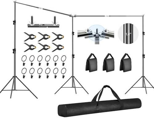 Backdrop Stand Heavy Duty, 10x20ft Adjustable Photo Backdrop Stand in 10x20ft