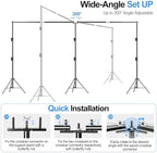 Backdrop Stand Heavy Duty, 10x20ft Adjustable Photo Backdrop Stand in 10x20ft, alternate view 4