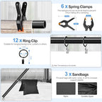 Backdrop Stand Heavy Duty, 10x20ft Adjustable Photo Backdrop Stand in 10x20ft, alternate view 5