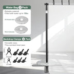 Backdrop Stand Heavy Duty 8.5x10ft, Pipe and Drape with X-Shaped Base in 8.5x10ft, alternate view 5