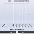 Backdrop Stand Kit - 6 Widths, 10x10ft Adjustable Background Stand for Parties & Studio Photography in 10x10ft, alternate