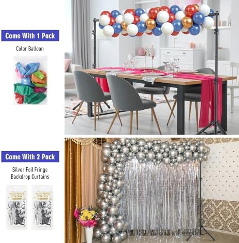 Backdrop Stand Kit - 6 Widths, 10x10ft Adjustable Background Stand for Parties & Studio Photography in 10x10ft, alternate