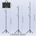 Backdrop Stand Kit - 6 Widths, 10x10ft Adjustable Background Stand for Parties & Studio Photography in 10x10ft, alternate