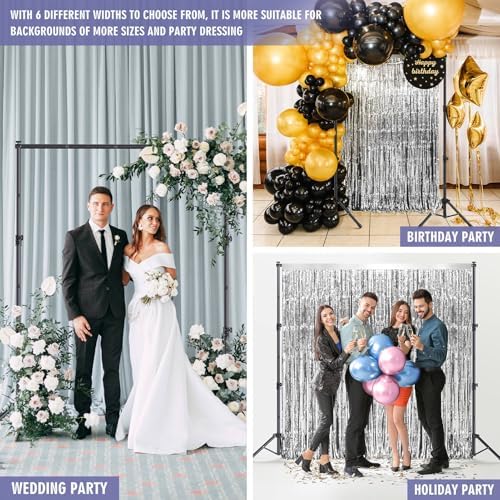 Backdrop Stand Kit - 6 Widths, 10x8.5ft Adjustable Background Stand for Parties & Studio Photography in 10x8.5ft, alternate