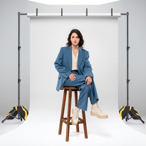 Backdrop Stand Kit - 6 Widths, 10x8.5ft Adjustable Background Stand for Parties & Studio Photography in 10x8.5ft, alternate