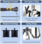 Backdrop Stand Kit for Photography, Heavy Duty Photo Background Stand in Tripods with Telescopic Crossbar, alternate view 5