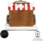 Bakery Stand Figurine 4.06” LED Lighted Christmas Tabletop Display Handcrafted Polyresin Holiday Collectible, alternate view