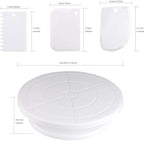 Baking Supplies Turntable, Cake Decorating Supplies with Decorating Comb/Icing Smoother(6pcs),2 Icing Spatula, alternate view