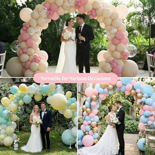Balloon Arch Kit, 10FT Wide 9FT High Adjustable Balloon Arch Stand with Water Fillable Bases & Balloon Clips, alternate view