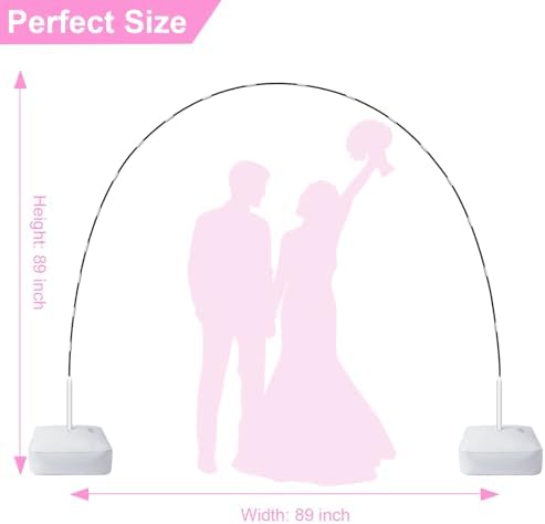 Balloon Arch Kit, 7.4ft Balloon Arch Stand Frame with Base: for Wedding Baby Shower Birthday Party Decorations, alternate