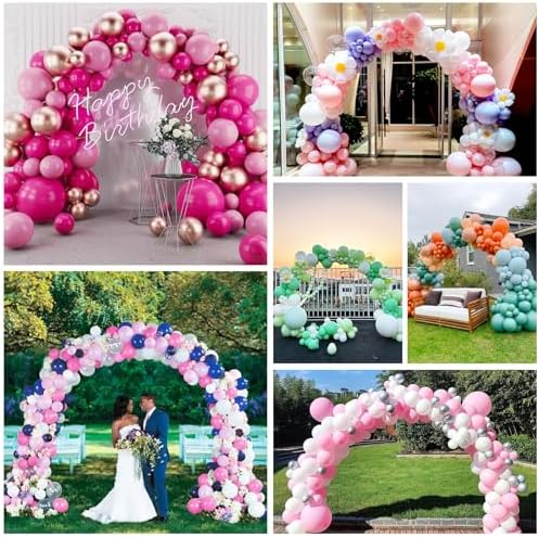 Balloon Arch Kit, 7.4ft Balloon Arch Stand Frame with Base: for Wedding Baby Shower Birthday Party Decorations, alternate