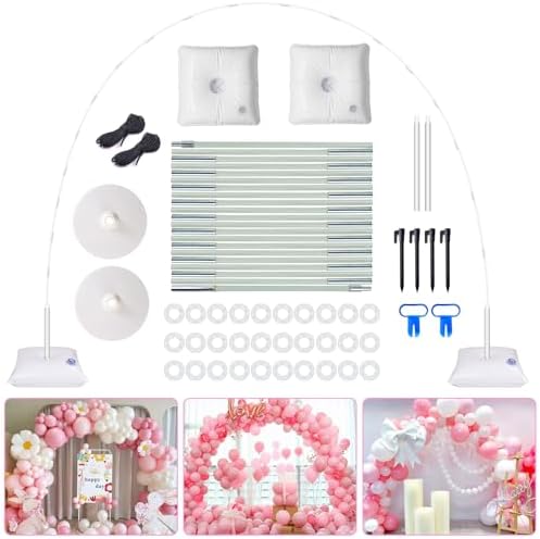Balloon Arch Kit, 7.4ft Balloon Arch Stand Frame with Base: for Wedding Baby Shower Birthday Party Decorations