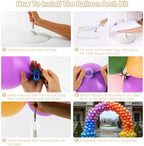 Balloon Arch Kit, 7.4ft Balloon Arch Stand Frame with Base: for Wedding Baby Shower Birthday Party Decorations, alternate
