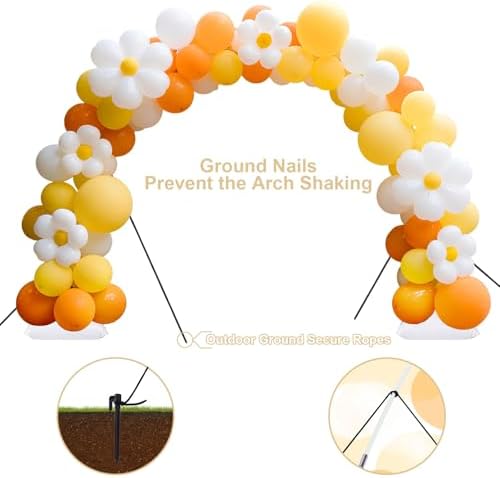 Balloon Arch Kit, 7.4ft Balloon Arch Stand Frame with Base: for Wedding Baby Shower Birthday Party Decorations, alternate
