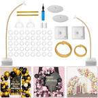 Balloon Arch Kit,8.2FT & 5FT Free Bending Half Balloon Arch Stand with Base