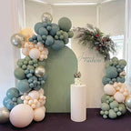 Balloon Arch Kit,8.2FT & 5FT Free Bending Half Balloon Arch Stand with Base, alternate view 6
