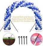 Balloon Arch Kit, 8ft Tall & 9ft Wide Adjustable Balloon Arch Frame Stand with 2 PVC Bases,2 Water Fillable, alternate view 6