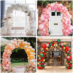 Balloon Arch Kit, 8ft Tall & 9ft Wide Adjustable Balloon Arch Frame Stand with 2 PVC Bases,2 Water Fillable, alternate view 7