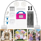 Balloon Arch Kit and Balloon Pump, 10Ft Wide Adjustable Balloon Arch Stand for Floor Frame with Electric Pump