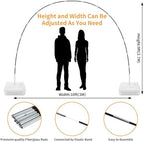 Balloon Arch Kit and Balloon Pump, 10Ft Wide Adjustable Balloon Arch Stand for Floor Frame with Electric Pump, alternate view